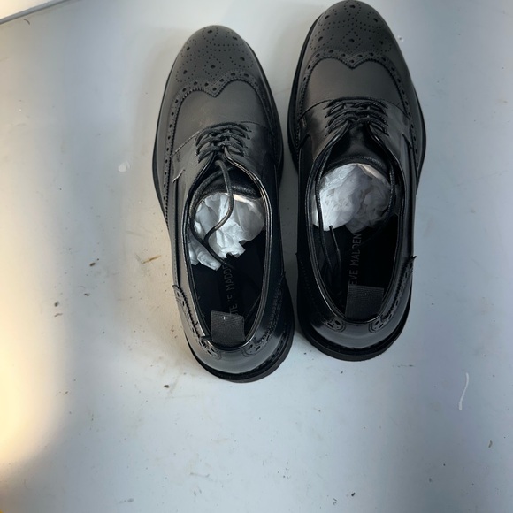 Steve Madden Men’s EMERI Oxford Wingtip Shoes - Size 9.5M (Leather Upper) - Picture 8 of 13